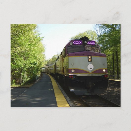 Aankomst op spoor 1 briefkaart (Voorkant)