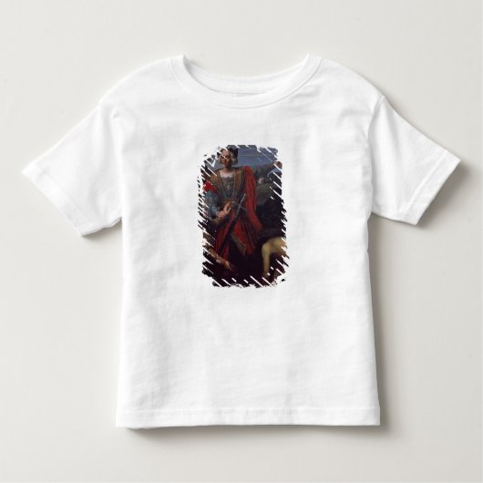 Aankomst van Cristobal Colon in Amerika Kinder Shirts (Voorkant)