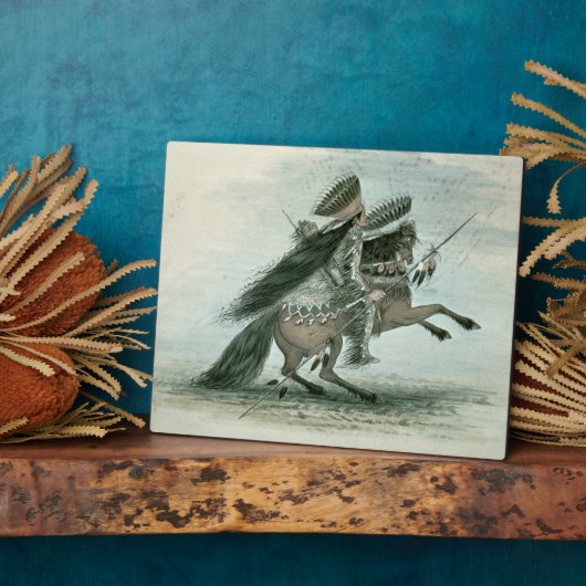 Aankomst van de Crow Tribe (m/v op papier) Fotoplaat (Zijkant)