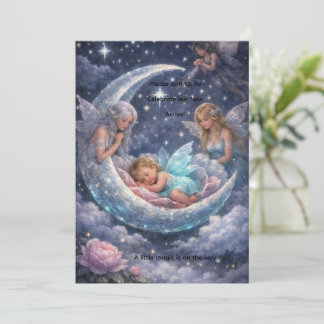 Aankomst van de maanlichtbaby uitnodiging