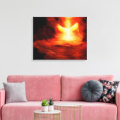 Aankomst van een engel canvas afdruk (Insitu (Woonkamer))