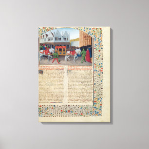 Aankomst van keizer Charles IV Canvas Afdruk