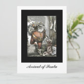 Aankomst van Sinterklaas Feestdagenkaart (Staand voorkant)