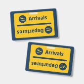 Aankomst/vertrek Badge (Front & Back)