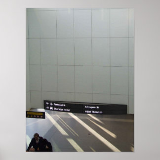 Aankomsten en vertrek poster