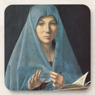 Aankondiging 1474-75 (olie op het paneel) onderzetter