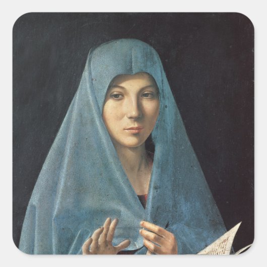 Aankondiging 1474-75 vierkante sticker (Voorkant)