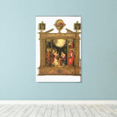 Aankondiging 1581 canvas afdruk (Insitu (Houten vloer))