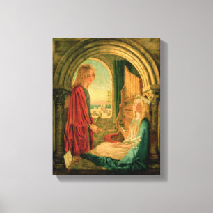 Aankondiging, 1859 canvas afdruk