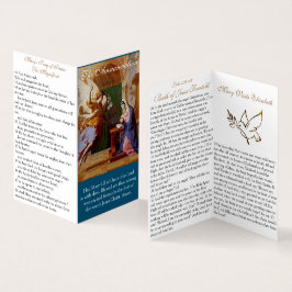 Aankondiging (1) - Prayer Card Visitekaartjes