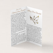 Aankondiging (1) - Prayer Card Visitekaartjes (Binnen)