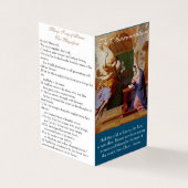 Aankondiging (1) - Prayer Card Visitekaartjes (Buitenkant)