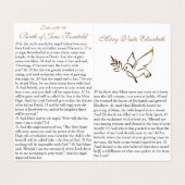 Aankondiging (1) - Prayer Card Visitekaartjes (Binnenkant ongevouwen)