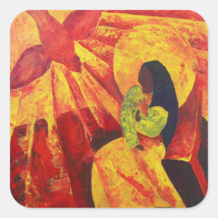 Aankondiging 2011 vierkante sticker