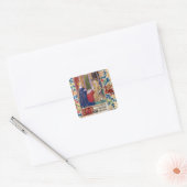 Aankondiging 2 vierkante sticker (Envelop)
