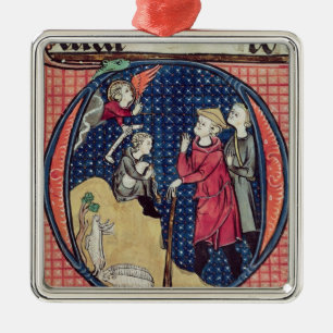 Aankondiging aan de herders metalen ornament