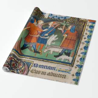 Aankondiging aan de Herders - Verlicht Cadeaupapier