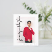 Aankondiging aangepast Foto Afstuderen High School (Staand voorkant)