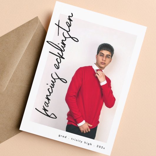 Aankondiging aangepast Foto Afstuderen High School