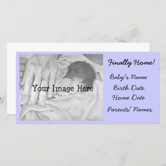 Aankondiging adoptie eindelijk thuis (Voorkant / Achterkant)