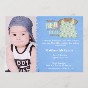 Aankondiging adoptiejongen