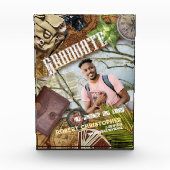 Aankondiging Adventureur Afstuderen personaliseren Fotoblokken (Voorkant)