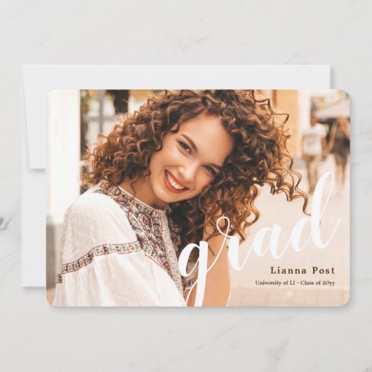 Aankondiging afstudeerder Photo Afstuderen (Voorkant)