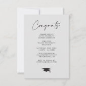 Aankondiging Afstudeerder van afstuderen Partij Ui (Achterkant)