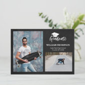 Aankondiging Afstudeerder van de middelbare school (Staand voorkant)