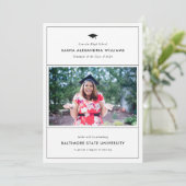 Aankondiging Afstudeerder van graduatie Cap Modern (Staand voorkant)