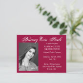 Aankondiging afstuderen (Staand voorkant)