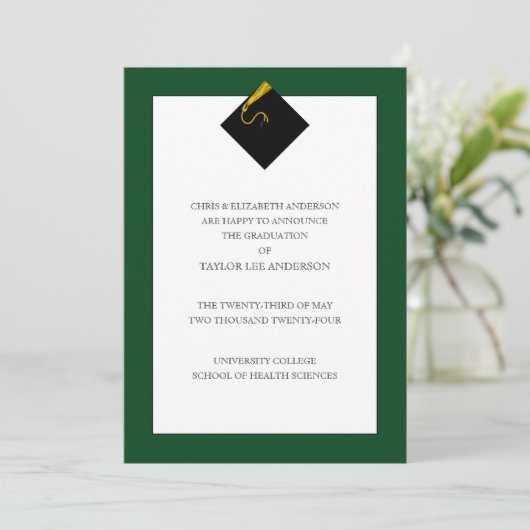 Aankondiging afstuderen (Staand voorkant)