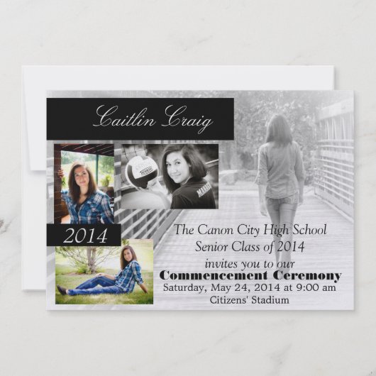 Aankondiging afstuderen (Achterkant)