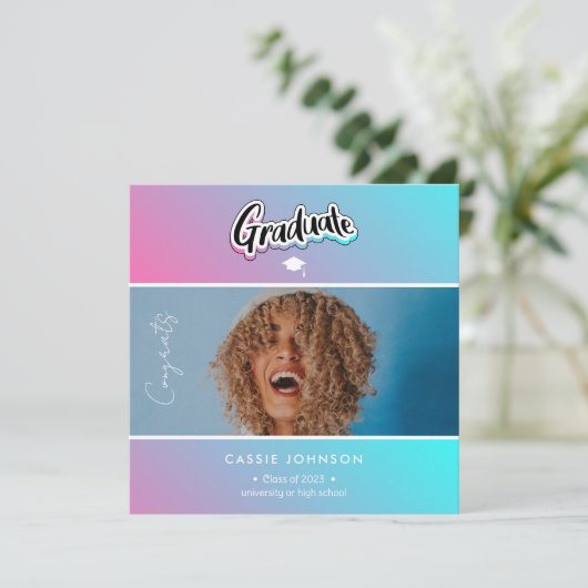 aankondiging afstuderen (Staand voorkant)