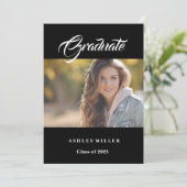 Aankondiging afstuderen (Staand voorkant)