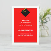 Aankondiging afstuderen (Staand voorkant)