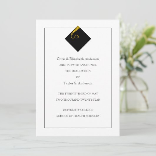 Aankondiging afstuderen (Staand voorkant)