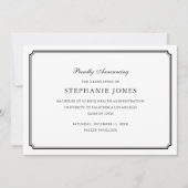 Aankondiging Afstuderen (Voorkant)