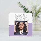 Aankondiging Afstuderen Aangepaste Foto Typografie (Staand voorkant)