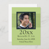 Aankondiging Afstuderen aangepaste fotosjabloon (Voorkant / Achterkant)