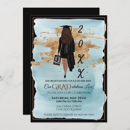 Aankondiging afstuderen Aankondiging Aankondiging  (Voorkant / Achterkant)