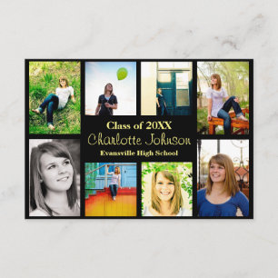 Aankondiging Afstuderen acht/negen foto's - 3x5Bla