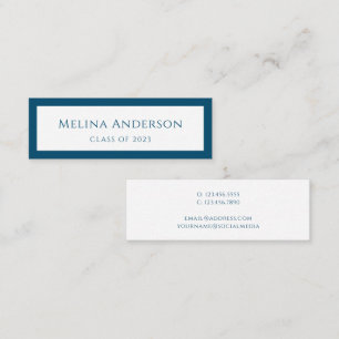 Aankondiging afstuderen Afstuderen Eenvoudig blauw