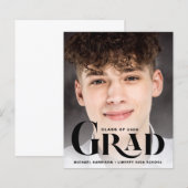 Aankondiging Afstuderen budget groot type foto (Voorkant / Achterkant)