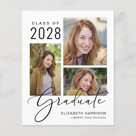 Aankondiging Afstuderen budgetfotoscript (Voorkant)