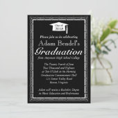 Aankondiging afstuderen certificaat - zwart (Staand voorkant)