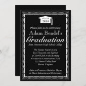 Aankondiging afstuderen certificaat - zwart (Voorkant / Achterkant)