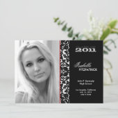 Aankondiging Afstuderen dramatic Damask 2011 (Staand voorkant)