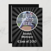 Aankondiging Afstuderen elk jaar~ Black Spotlight (Voorkant / Achterkant)