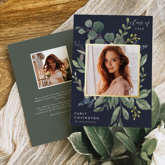 Aankondiging Afstuderen Eucalyptus & Sage Folie